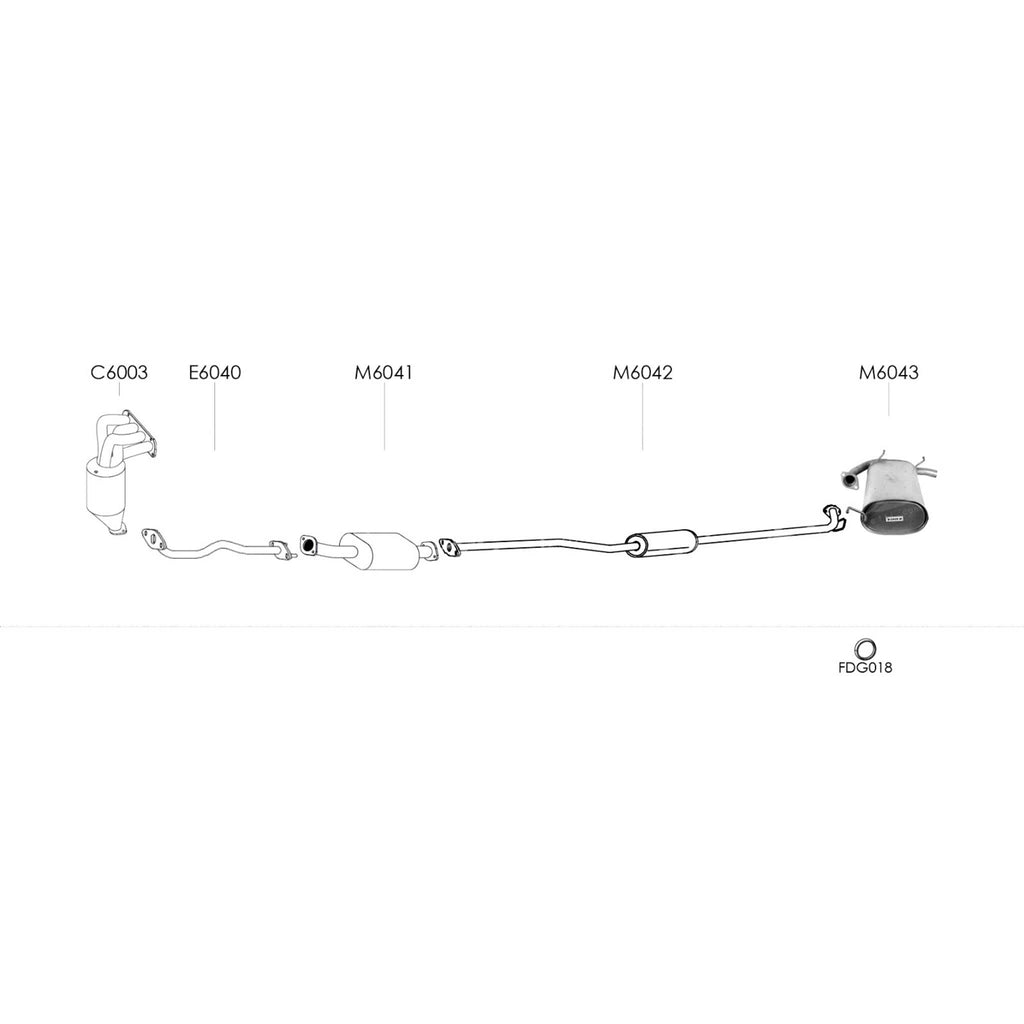 Redback Standard Engine Pipe for X-Trail T30 2.5L QR25DE 4WD All Models (10/2001 - 09/2007)