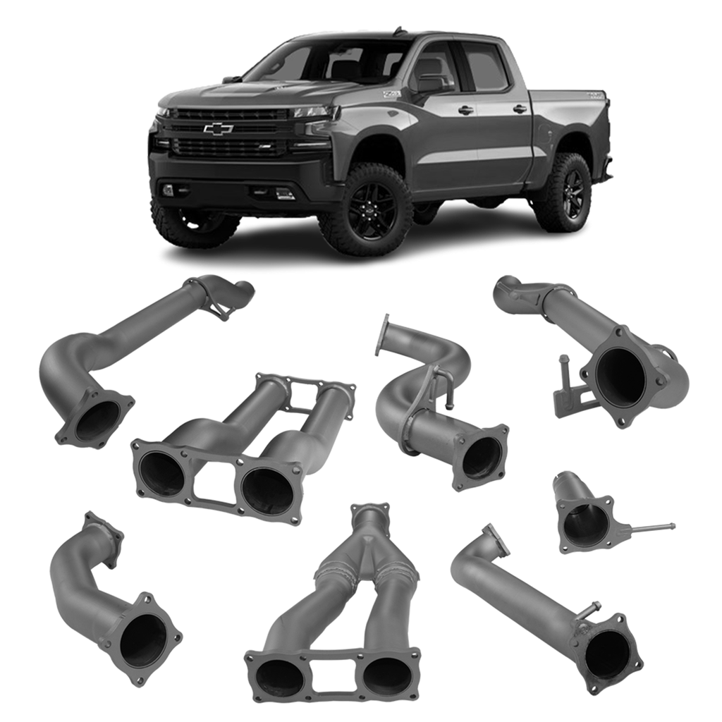 Redback 4x4 Exhaust System for Chevrolet Silverado 1500 with Antidrone Mufflers (03/2020 - on)