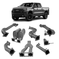 Redback 4x4 Exhaust System for Chevrolet Silverado 1500 with Antidrone Mufflers (03/2020 - on)