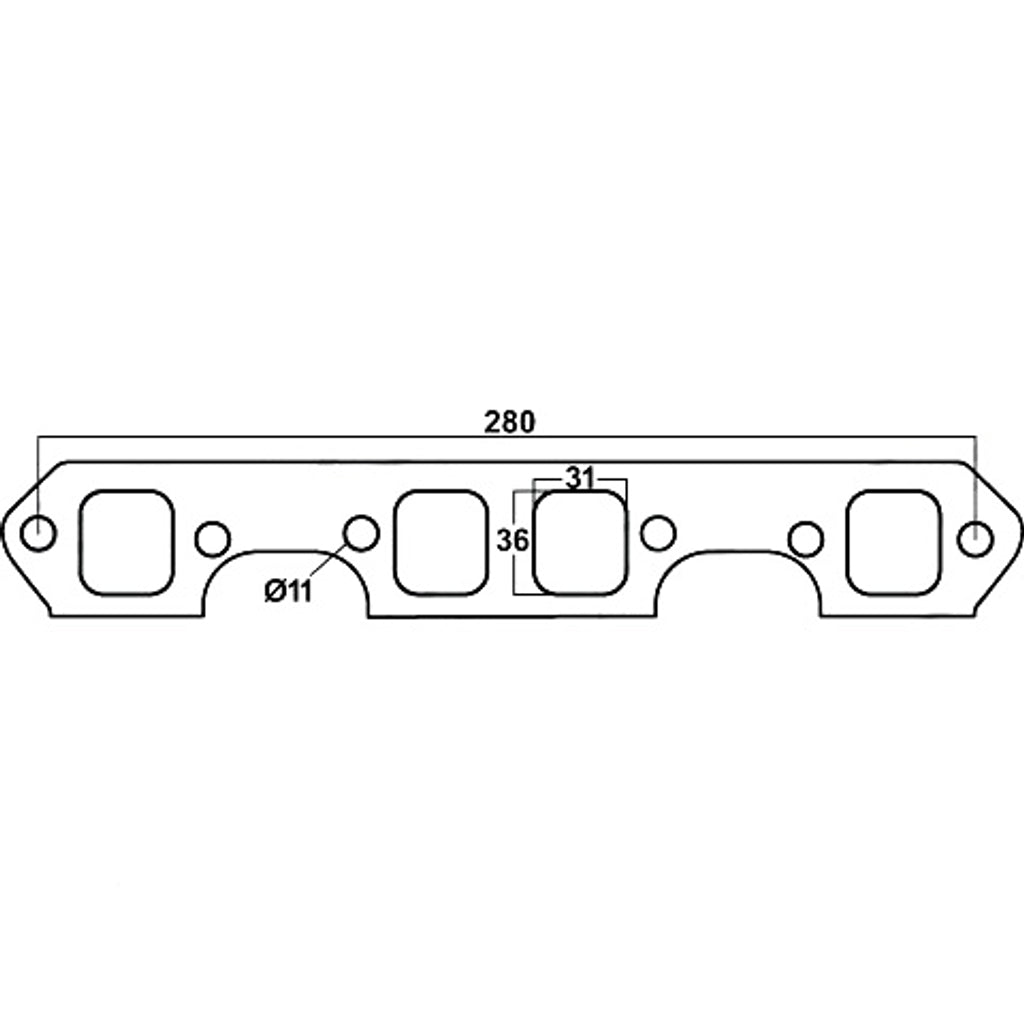 Redback Header Gasket for Holden Calais (03/1986 - 08/1988), Commodore (03/1986 - 08/1988)