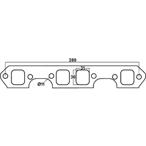 Redback Gasket for Holden Calais (03/1986 - 08/1988), Commodore (06/1986 - 1988)