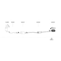 Redback Standard Engine Pipe for X-Trail T30 2.5L QR25DE 4WD All Models (10/2001 - 09/2007)