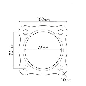 Flange Gaskets - Holden Commodore VT-VZ Catalytic converter, ID 3