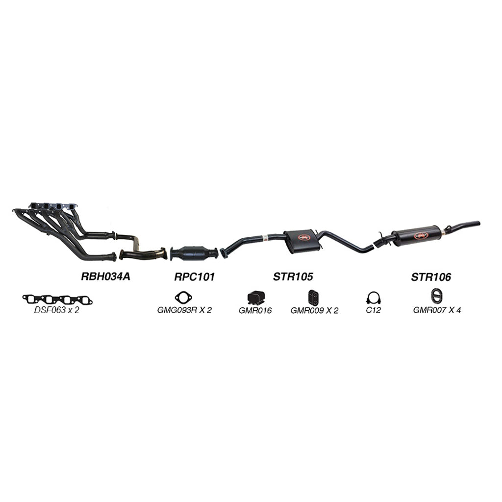 Redback Performance Exhaust System for Holden Calais (09/1991 - 1995), Commodore (09/1991 - 1995)