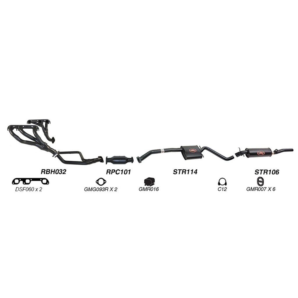 Redback Performance Exhaust System for Holden Calais (01/1988 - 04/1995), Statesman (01/1988 - 04/1995), Commodore (01/1988 - 04/1995), Caprice (01/1988 - 04/1995), Holden Caprice (04/1990 - 02/1994), Holden Caprice (04/1990 - 02/1994)