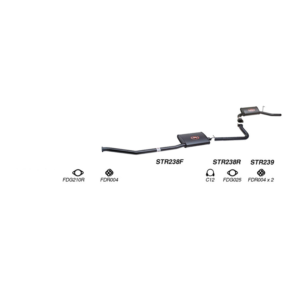 Redback Performance Exhaust System for Ford Falcon (01/1998 - 09/2002), Fairmont (01/1998 - 09/2002)
