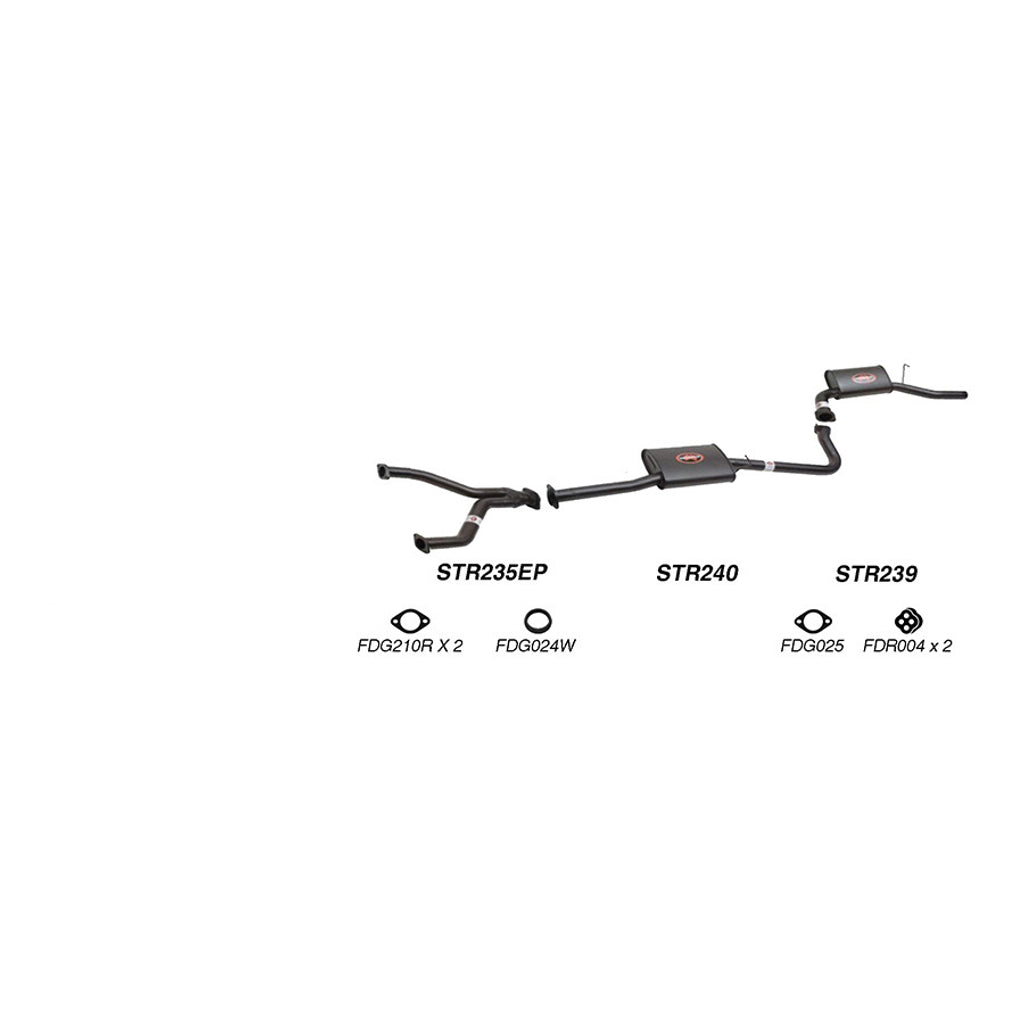 Redback Performance Exhaust System for Ford Falcon (07/1991 - 09/2002), Fairmont (07/1991 - 09/2002), Ford Falcon (09/1998 - 09/2002), Fairmont (09/1998 - 09/2002), Ford Falcon (09/1998 - 09/2002), Fairmont (09/1998 - 09/2002)