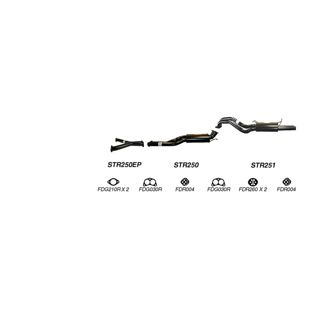 Redback Exhaust System for Ford Falcon BA BF XR8 Sedan Twin 2.5