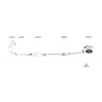 Redback Standard Engine Pipe for X-Trail T30 2.5L QR25DE 4WD All Models (10/2001 - 09/2007)