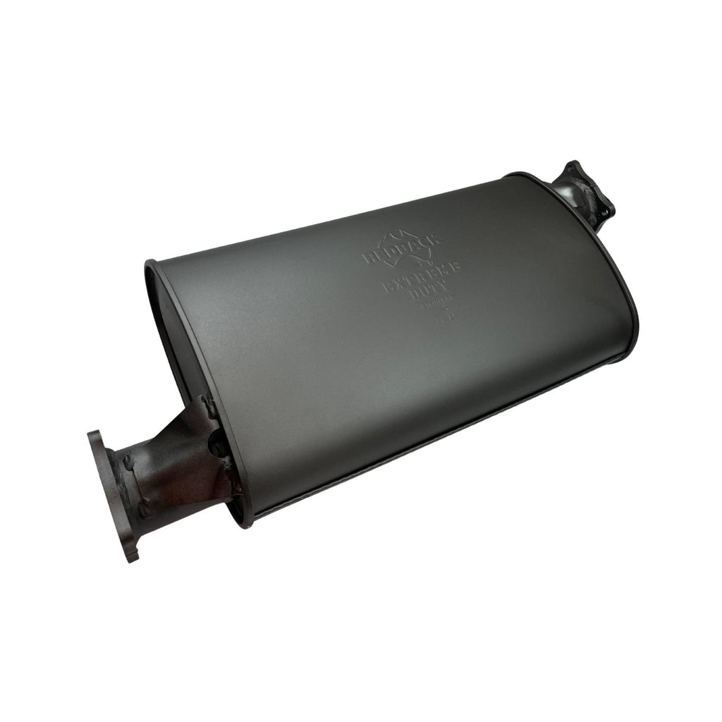 Redback Extreme Duty Straight Piped Muffler (Offset/Offset, 5” Round)