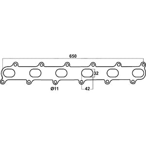 Redback Header Gasket for Ford Falcon (01/2002 - 12/2014), Fairmont (01/2002 - 12/2014), Territory (01/2002 - 12/2014)