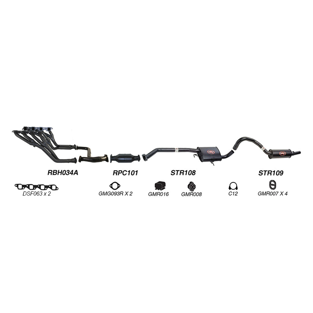 Redback Performance Exhaust System for Holden Commodore (01/1988 - 2000)