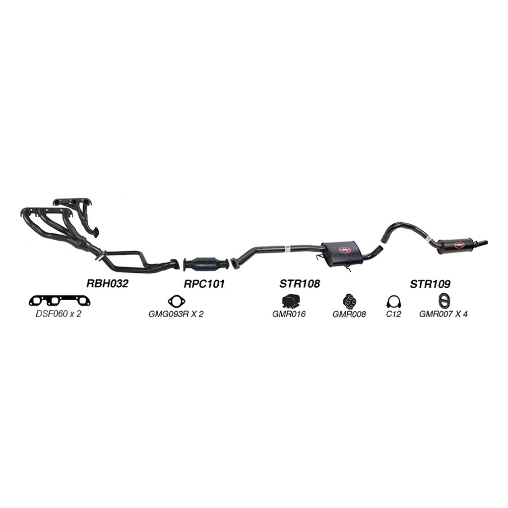 Redback Exhaust System for Holden Commodore (01/1988 - 04/1995)