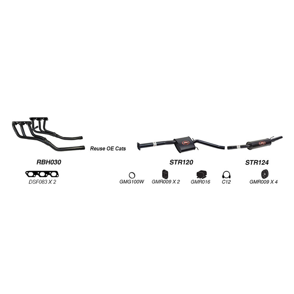 Redback Exhaust System for Holden Commodore (01/1997 - 08/2004), Calais (01/1997 - 01/2004), HSV XU6 (03/1998 - 10/2002)