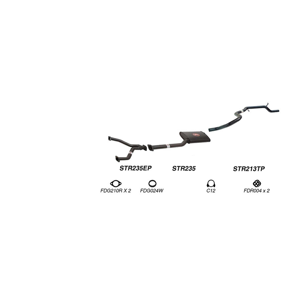 Redback Exhaust System for Ford Fairmont (01/1998 - 09/2002), Falcon (01/1998 - 06/2000)