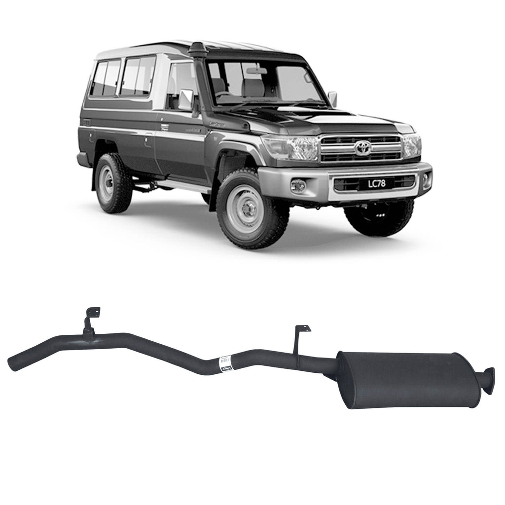 Redback Performance Exhaust for Toyota Landcruiser 75 and 78 Series 4.2L 1HZ