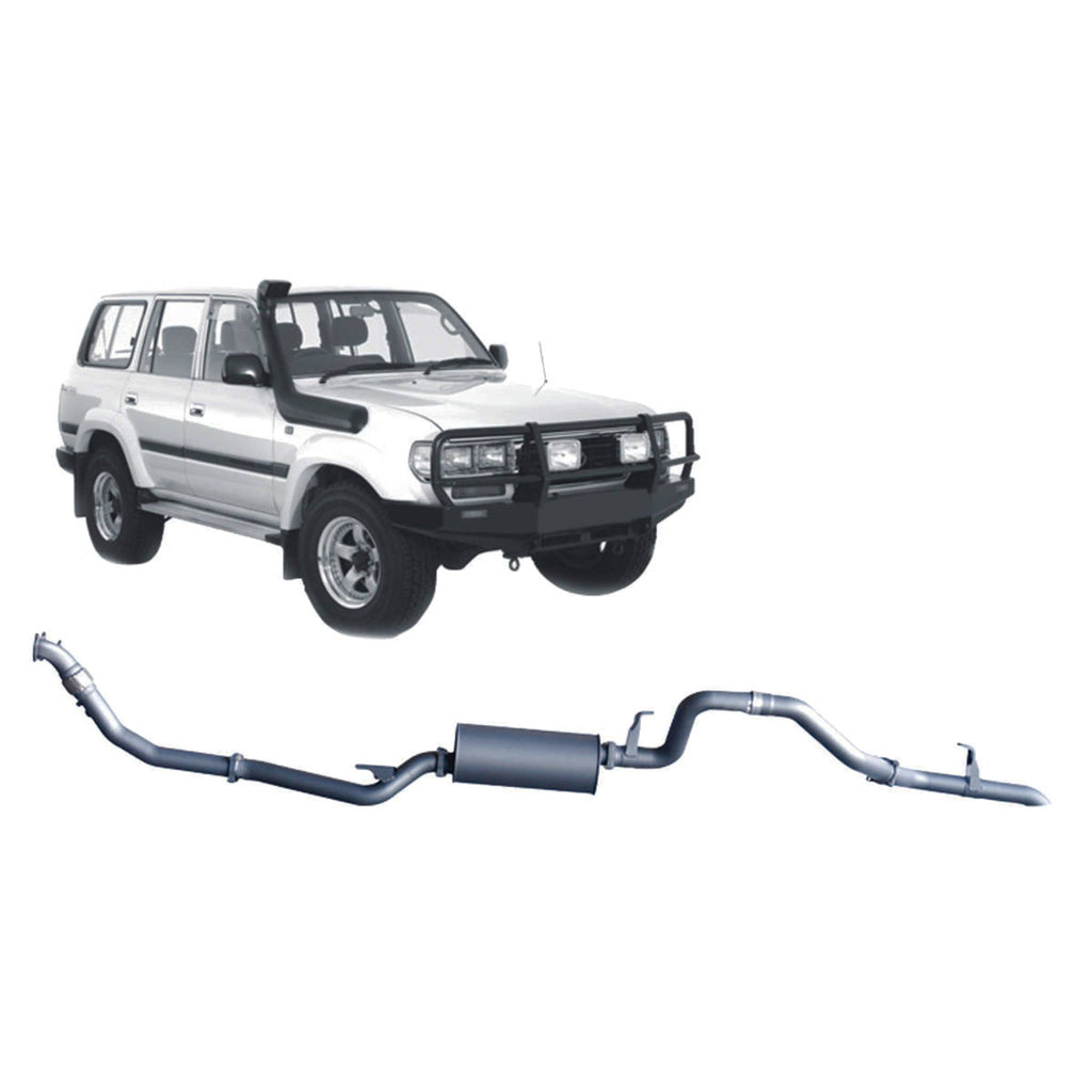 Redback 4x4 Extreme Duty Exhaust for Toyota Landcruiser 80 Series 4.2L 1HD-T/FT (01/1990 - 02/1998)