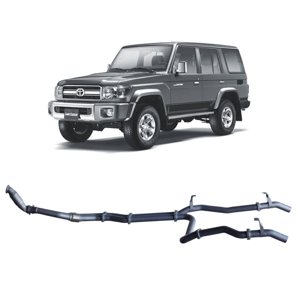 Redback Extreme Duty Twin Exhaust for Toyota 76 Series Landcruiser (03/2007 - 10/2016)